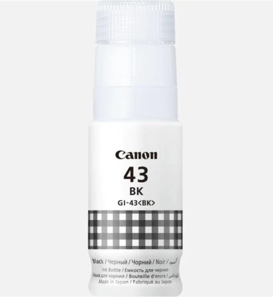 Cartus cerneala Canon GI-43 BK, culoare negru, capacitate 3800 pagini, 60ml, pentru Canon Pixma G540, G640