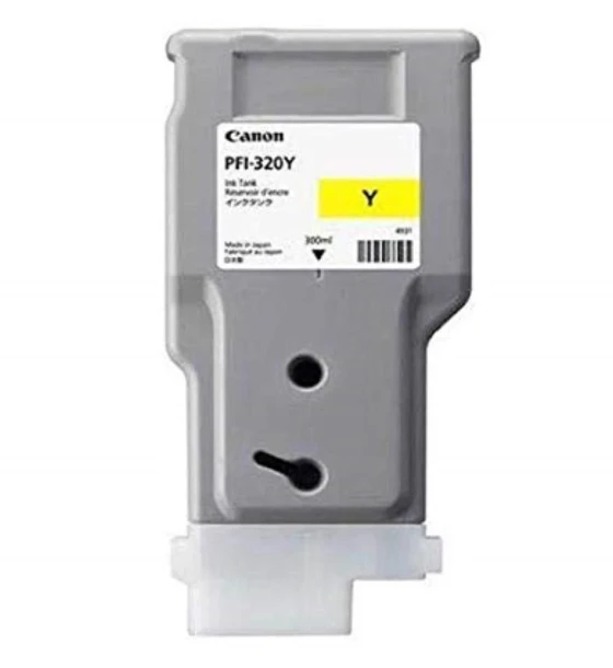 Cartus cerneala Canon PFI-320Y, yellow, capacitate 300ml, pentru Canon TM 200/205/300