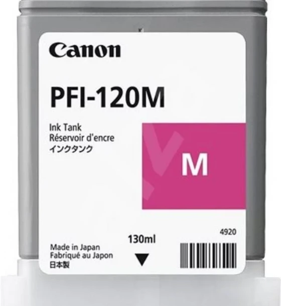 Cartus cerneala Canon PFI-120M, magenta, capacitate 130ml, pentru Canon TM 200/205/300