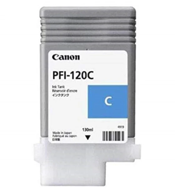 Cartus cerneala Canon PFI-120C, cyan, capacitate 130ml, pentru Canon TM 200/205/300