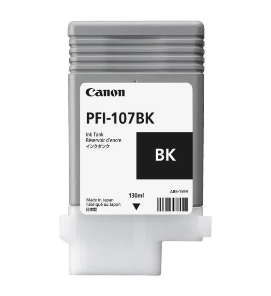 Cartus cerneala Canon PFI-107BK, black, capacitate 130ml, pentru Canon iPF680, iPF780, iPF670