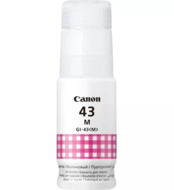 Cartus cerneala Canon GI-43M, culoare magenta, capacitate 3800 pagini, 60ml, pentru Canon Pixma G540, G640