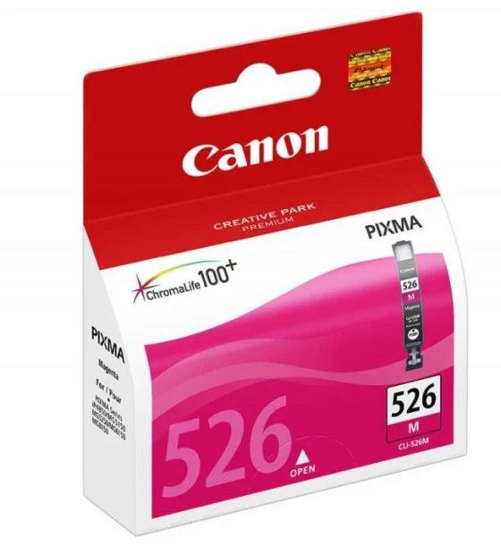 Cartus cerneala Canon CLI-526M, magenta, pentru Canon Pixma IP4850, Pixma IP4950, Pixma IX6550, Pixma MG5150, Pixma MG5250, Pixma MG5350, Pixma MG6150, Pixma MG6250, Pixma MG8150