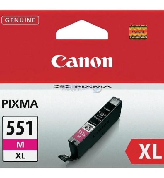 Cartus cerneala Canon CLI-551XL, magenta, capacitate 11ml, pentru Canon Pixma IP7250, Pixma IP8750, Pixma IX6850, Pixma MG5450, Pixma MG5550, Pixma MG6350, Pixma MG6450, Pixma MG7150