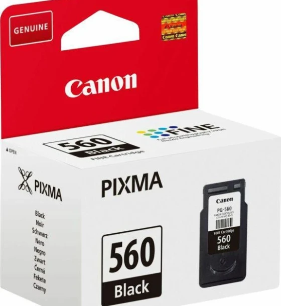 Cartus cerneala Canon PG-560, black, capacitate 7.5ml pagini, pentru PIXMA TS5350, PIXMA TS5351, PIXMA TS5352