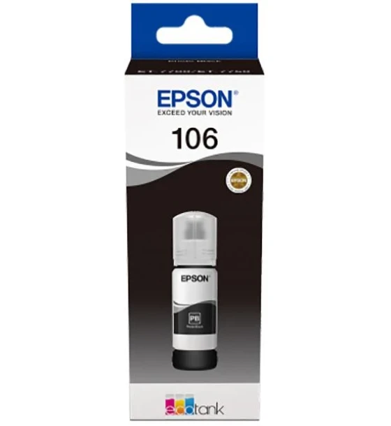 Cartus cerneala Epson 106 ECOTANK, black, capacitate 70ml, pentru L7160, L7180