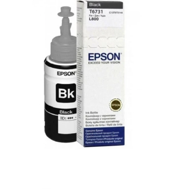 Cartus cerneala Epson T6731, black, capacitate 70ml, pentru Epson L800