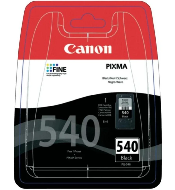 Cartus cerneala Canon PG-540, black, capacitate 8ml pagini, pentru Canon Pixma MG2150, Pixma MG2250, Pixma MG3150, Pixma MG3250, Pixma MG3550, Pixma MG4150, Pixma MG4250, Pixma MX375