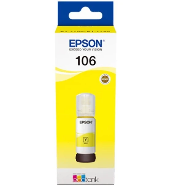 Cartus cerneala Epson 106 ECOTANK, yellow, capacitate 70ml, pentru L7160, L7180