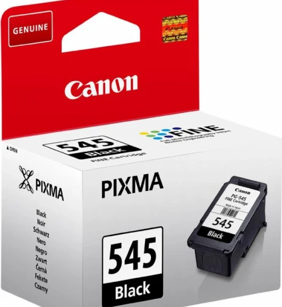 Cartus cerneala Canon PG-545, black, capacitate 8ml, pentru Canon MG3050, MG3053, MG2550S, iP2850, TS205, TR4551, MG2550, MG3051, MG2950, TS3150, TS305, MG2450, MG3052, MX495, TS3151