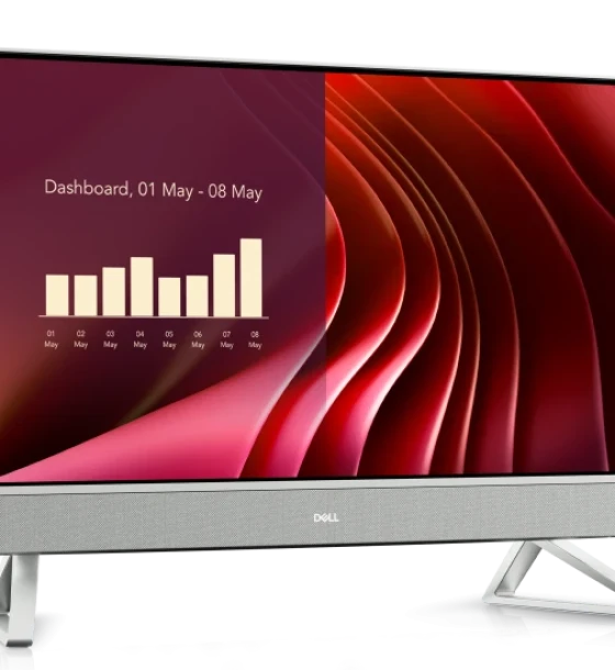 DELL All-In-One EC24250, 23.8-inch FHD 1920 x 1080 Anti-Glare Narrow Border AIT Infinity Non Touch Display, 5MP, IR, Tilt Camera White, Intel Core 7 processor 150U 12MB cache, 10 cores