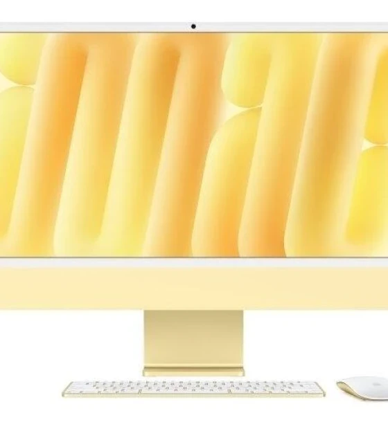 All in One PC Apple iMAC 24 inch Retina 4.5k/ Apple M4 CPU 10-core, GPU 10-core, Neural Engine16-core /24GB/1TB- Yellow - INT KB 2024