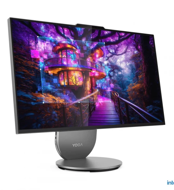 All-in-One Lenovo Yoga AIO 27IAH10 27 inch QHD 2560x1440 IPS 400nits, 99% sRGB, 4 side like, 120Hz, Intel Core Ultra 5 125H, 14C 4P + 8E + 2LPE/18T, Max Turbo up to 4.5GHz, 18MB