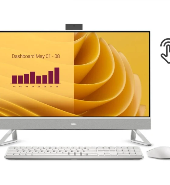DELL All-In-One EC27250, 27-inch FHD 1920 x 1080 Touch, Intel Core7-150U, 16GB Ram, 1TB SSD, NVIDIA GeForce MX570A, Windows 11 Pro