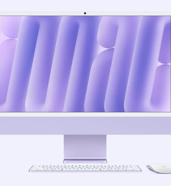 All in One PC Apple iMAC 24 inch Retina 4.5k/ Apple M4 CPU 8-core, GPU 8-core, Neural Engine16-core /24GB/1TB - Purple - INT KB 2024