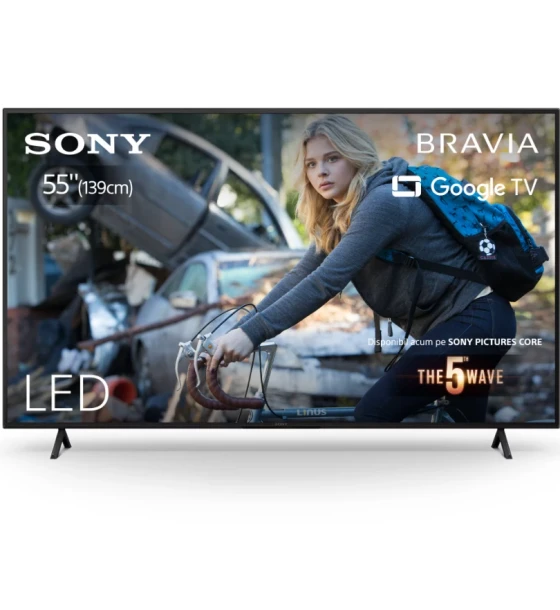 Televizor Sony BRAVIA LED 55X75WL, 139 cm, Smart Google TV, 4K Ultra HD, Clasa G