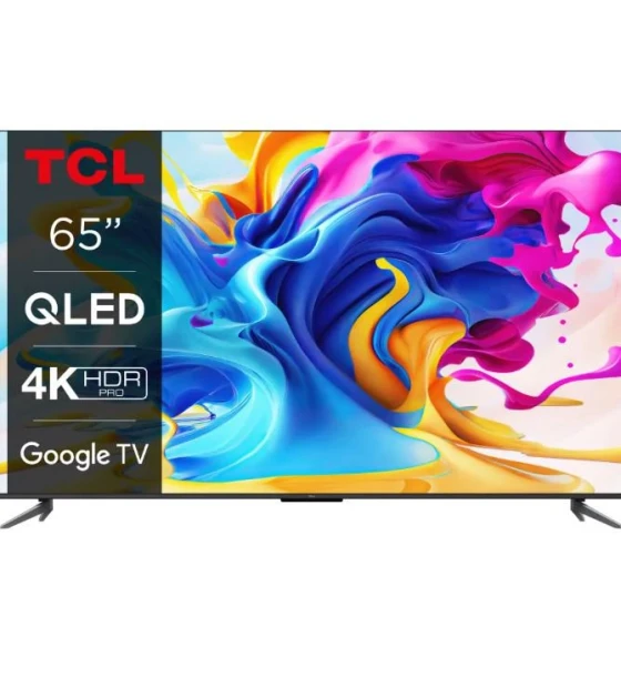 Televizor Smart QLED TCL 65C645 165, 1 cm 65 inch 4K Ultra HD Wi-fi Negru