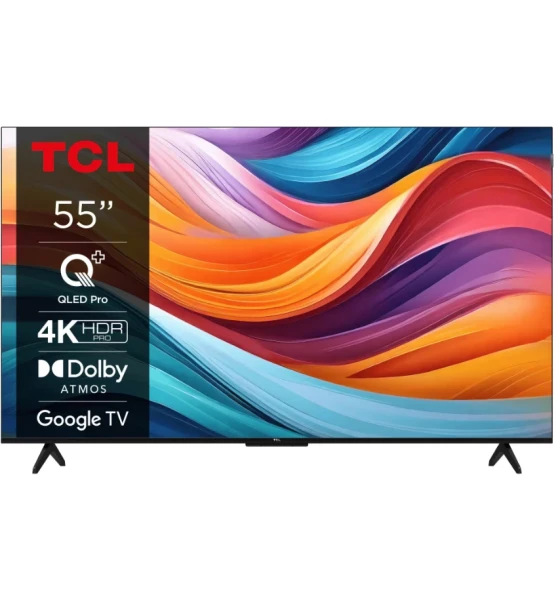 Televizor TCL QLED 55T7B, 139 cm, Smart Google TV, 4K Ultra HD, Clasa F