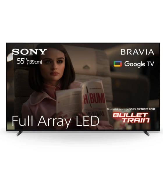 Televizor Sony BRAVIA LED 55X90L, 139 cm, Smart Google TV, 4K Ultra HD, 100 Hz, Clasa G