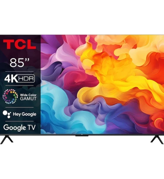 Televizor TCL LED 85V6B, 214 cm, Smart Google TV, 4K Ultra HD, Clasa F