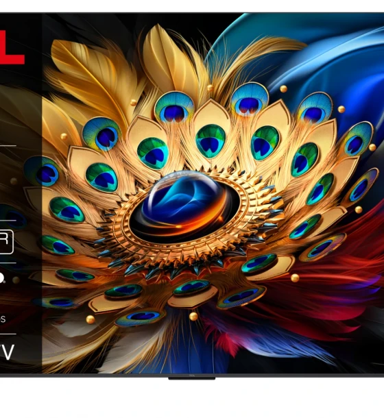 Televizor TCL QLED 85C655, 214 cm, Smart Google TV, 4K Ultra HD, Clasa F, Negru