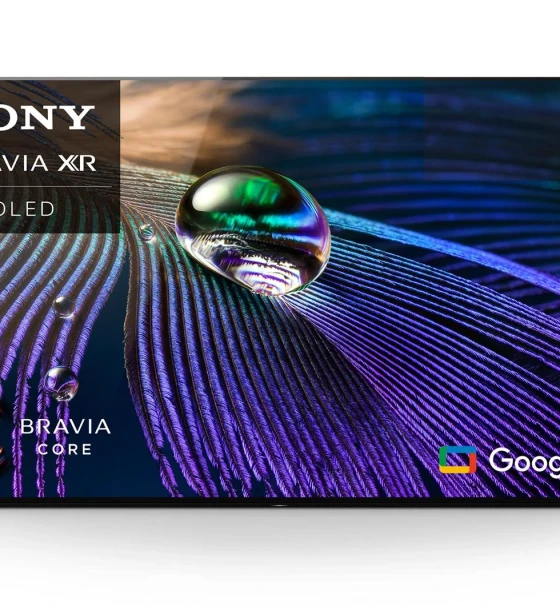 Televizor, Sony, Seria A90, XR55A90JAEP, 2021, 55 inch - 139CM, OLED, Smart TV, 4K, Titanium Black, Plat, Google TV, Mirroring iOS, Android, XR Cognitive Processor, HDR 10 HLG, 100 Hz