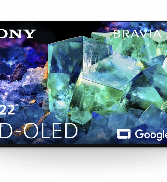 Televizor, Sony, Seria A95K, XR65A95KAEP, 2022, 65 inch - 164CM, QD-OLED, Smart TV, 4K, Titanium Black, Plat, Google TV, Mirroring iOS, Android, XR Cognitive Processor