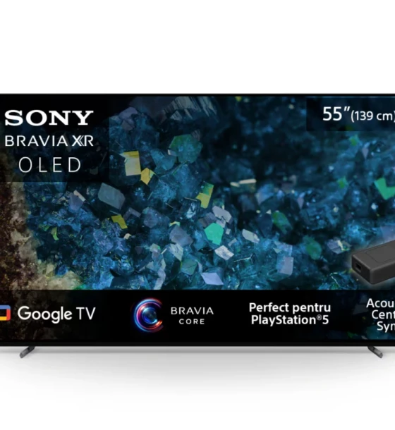 Televizor Sony BRAVIA OLED 55A80L, 139 cm, Smart Google TV, 4K Ultra HD, 100 Hz, Clasa G