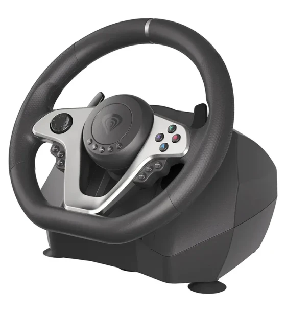 Gamepad Volan Genesis cu fir Seaborg 400, interfata USB, 15 butoane, rotatie 900, lungime cablu 200cm, compatibil cu Microsoft XBOX 360, XBOX One, Microsoft XBOX Series S, Microsoft XBOX Series X
