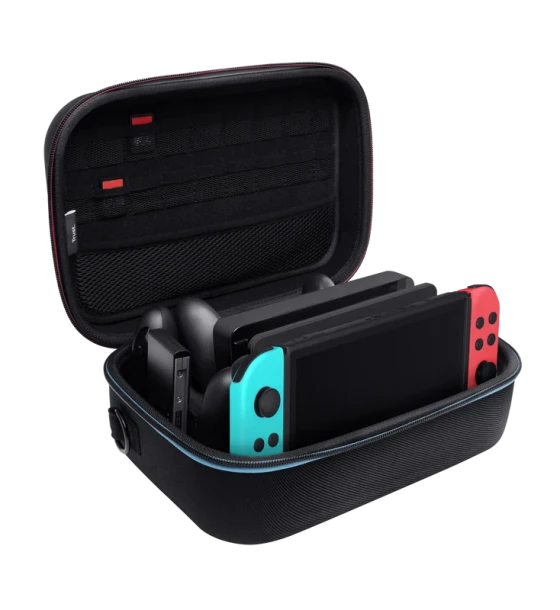 Accesoriu gaming Husa de transport XXL Trust pentru consola Nintendo Switch, negru