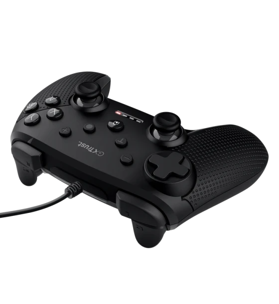 Accesoriu gaming Controller cu fir Trust GXT 541 Muta, material ABS, lungime cablu 300cm, 15 butoane, compatibil cu pc, consola gaming, laptop, negru