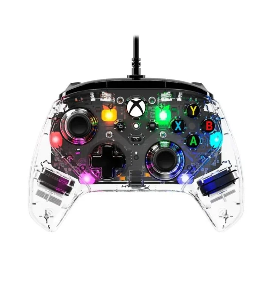Accesoriu gaming Controller cu fir HyperX Clutch Gladiate, iluminare RGB, dimensiuni 6.1 x 4.37 x 2.56