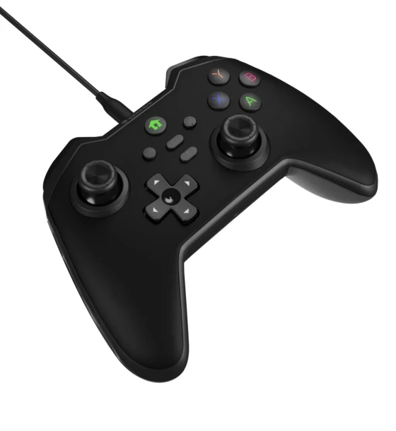 Accesoriu gaming Controller cu fir Genesis Mangan 300, interfata USB, 19 butoane, negru