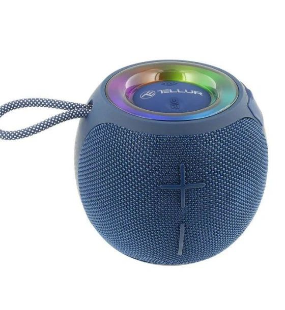 Sistem audio Boxa portabila bluetooth TWS Tellur Mirage, putere RMS 12W, baterie 2000mAh, autonomie baterie 7 ore, albastru