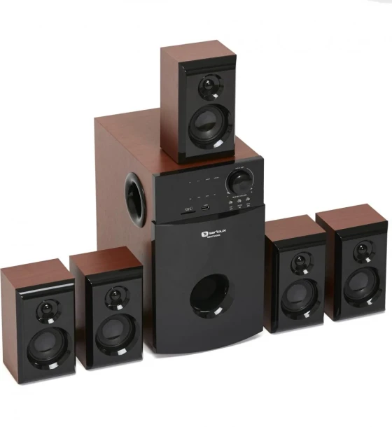 Sistem audio Boxe Serioux 5.1 SoundBoost HT5100C, 140W RMS, lemn