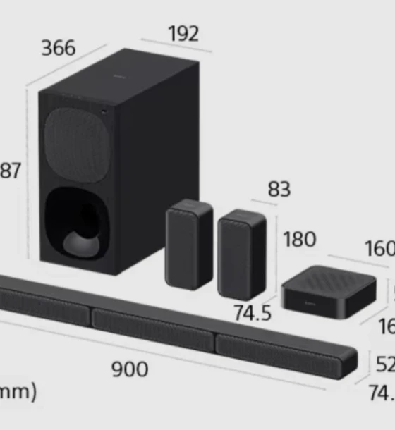 Sistem audio Soundbar SONY HT-S40R, 5.1, 600W, Bluetooth, Dolby Audio, Negru