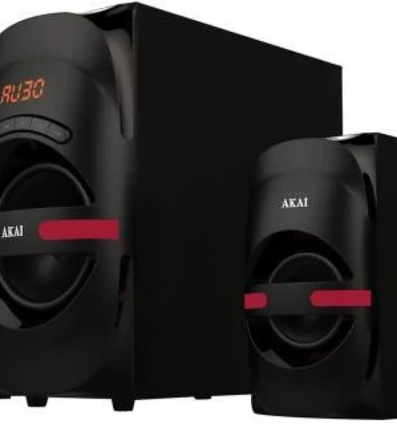 Sistem audio 5.1 Akai, USB/SD, MP3, Bluetooth 105W, negru