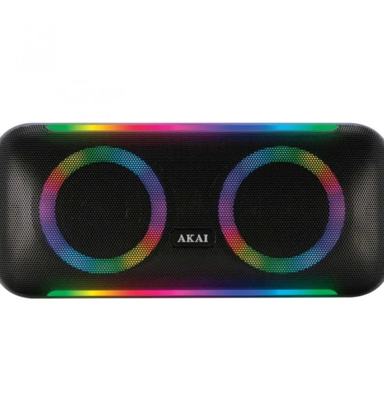Sistem audio Boxa portabila Akai ABTS-70, bluetooth 5.0, putere maxima RMS 40W, frecventa raspuns 20Hz 20Khz, tip baterie si voltaj 7.4V/3000mAh, negru