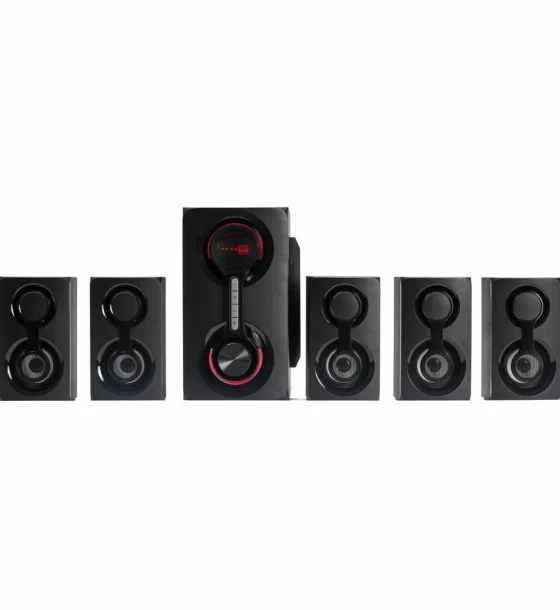 Boxe Serioux 5.1 SoundRise 51105W, putere totala 105W RMS, tip 5.1, sateliti 5 x 15W, subwoofer 30W, Conectivitate Bluetooth, USB, AUX, SD, Radio FM, negre, SRXS-51105W