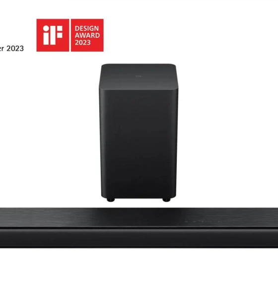 Sistem audio Soundbar TCL S643WE, 3.1, 240W, Bluetooth 5.3, Virtual X, Dolby, DTS, Subwoofer Wireless, Negru