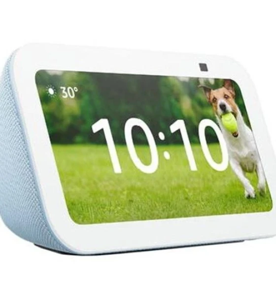 Sistem audio Boxa inteligenta Amazon Echo Show 5 2023 3rd Gen, Display 5.5 inch, Camera 2 MP, Wi-Fi, Bluetooth, Albastru
