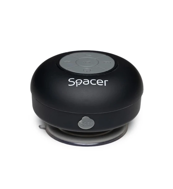 Sistem audio Boxa Spacer DUCKY-BK portabila, 3W RMS, control volum, acumulator 300mAh, microfon incorporat, incarcare USB, waterproof, negru