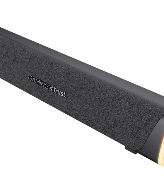 Sistem audio Soundbar Trust GXT 620 Axon, puetere RMS 6W, frecventa 20 Hz - 20.000 Hz, audio input 3.5mm 1.4m, iluminare RGB, alimentare prin USB, negru