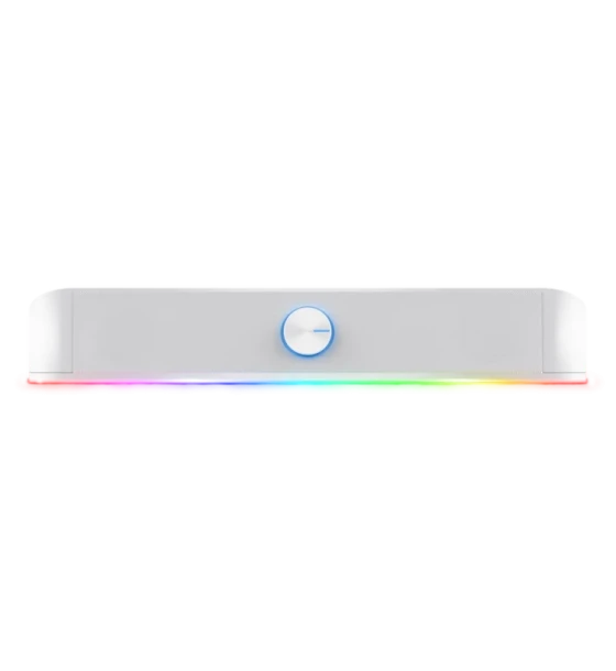 Sistem audio Soundbar Trust GXT 619W Thorne, putere maxima iesire 12W, freccventa raspuns 150 Hz - 20.000 Hz, impendata difuzor 4 Ohm, cu iluminare, alb