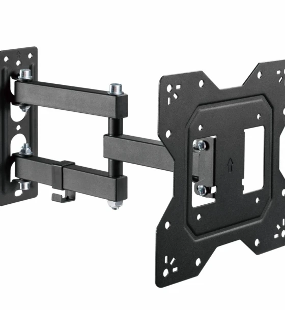 Suport de perete Akai cu inclinatie +3/-10, diagonala display 23 inch-43 inch, VESA min. 100x100, VESA max. 200x200, suporta pana la 30kg, distanta fata de perete MAX 378mm, negru