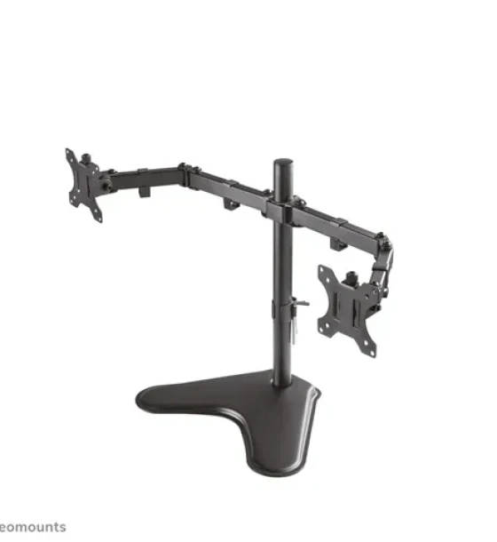 Suport Monitor de Birou Dual, Neomounts by Newstar FPMA-D550DDBLACK, 10 inch - 32 inch, VESA 100x100, suporta pana la 8kg, negru