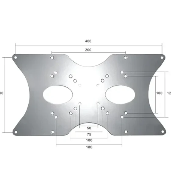 Suport TV Adaptor VESA Neomounts by Newstar FPMA-VESA400, 400x200mm, suporta pana la 35kg, argintiu
