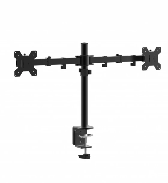 Suport dublu monitor Serioux, MM1903A, mobil, tilt +/- 90, swivel 180, rotatie 360, VESA 75x75 / 100x100mm, compatibilitate 10 inch-27 inch, reglabil pe inaltime 400mm, extensie brat 415mm