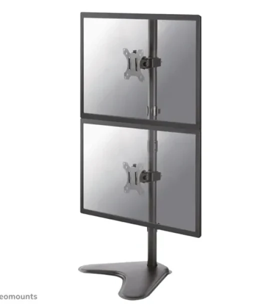 Suport Monitor de Birou Dual, Neomounts by Newstar FPMA-D550DDVBLACK, 10 inch - 32 inch, VESA 100x100, suporta pana la 8kg, negru