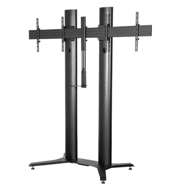 Suport TV Stand mobil dublu B-Tech 56-65 inch 2m, negru